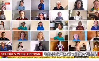 Sky News on Water City Music virtual choir