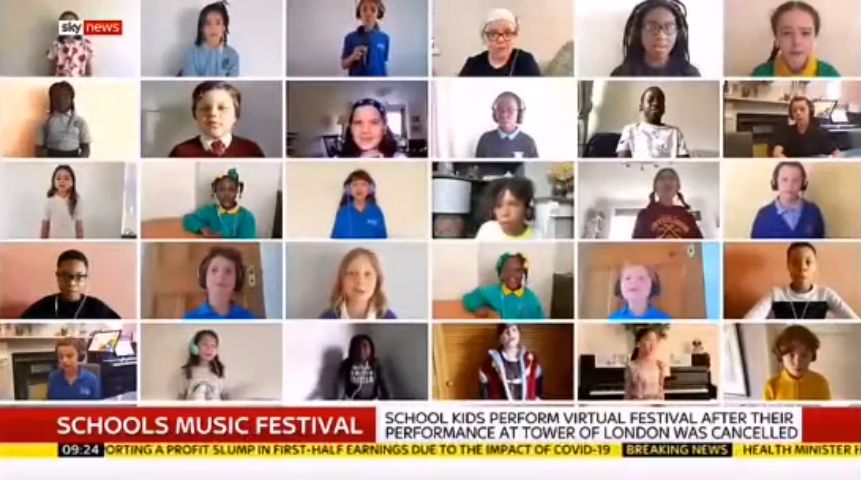 Sky News on Water City Music virtual choir 2